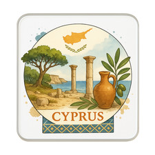 Cyprus Fridge Magnet: Cute