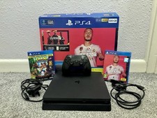 Sony PlayStation 4 Slim 500GB with Wireless (P4) Controller  and 2 Games Boxed.