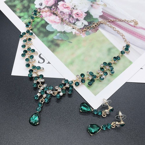 Necklace earring set - necklace, zinc