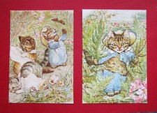 BEATRIX POTTER  PAIR  4.5" x