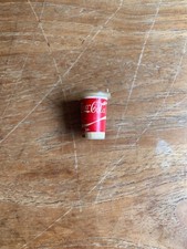 Vintage 80s Coca Cola Cup Fridge Magnet - Top Comes off