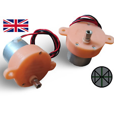 1Pc 3 - 7 RPM Slow DC Motor with Silent Gearbox CW CCW Rotation 5mm Shaft 5-12 V