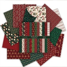 24 Pcs Craft Paper 12x12" Christmas Pattern Double Sided Card Making Scrapbook