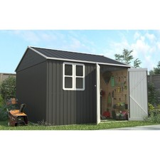 10x8ft steel apex garden - garden, shed