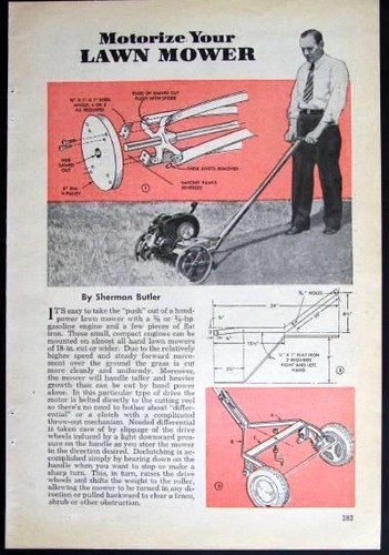 Vintage reel mower 1946 how - vintage,