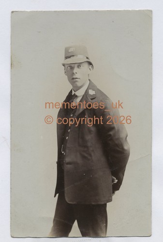 Dorking postcard postman - dorking, rp