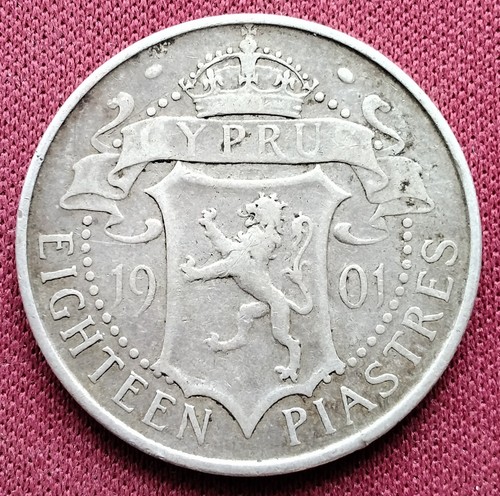 1901 cyprus piastres - 1901, 18
