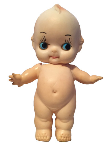 Vintage creepy cute rubber - creepy,