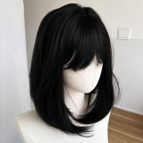 Black bob straight - bob, high