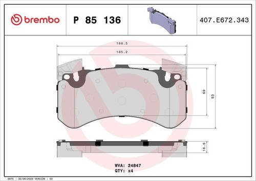 Brembo front brake - brake, pad