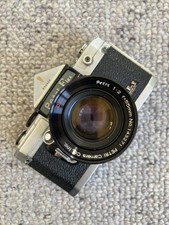 Vintage Petri Flex V SLR Camera w/ Petri 55mm F2 Lens Mechanically Working 
