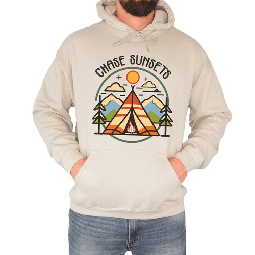 Chase sunsets mens - sunsets, hoodie