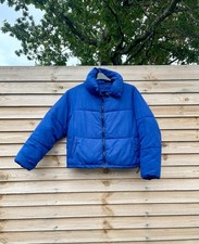 Royal Blue Cropped Puffer