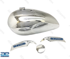 For Triumph T140 Chrome Petrol Fuel Gas Tank Steel With Side Badges & Cap GEc