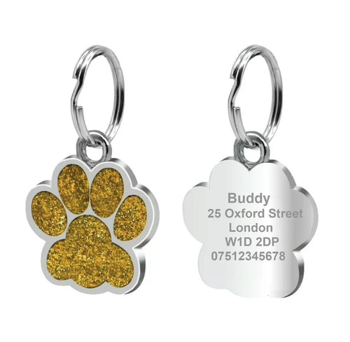 Dog tag engraved - dog, personalised