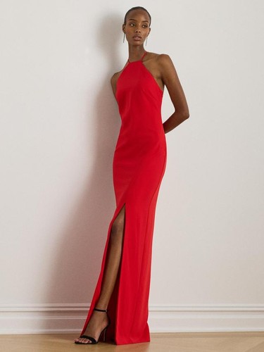Ralph lauren halterneck gown - halterneck,