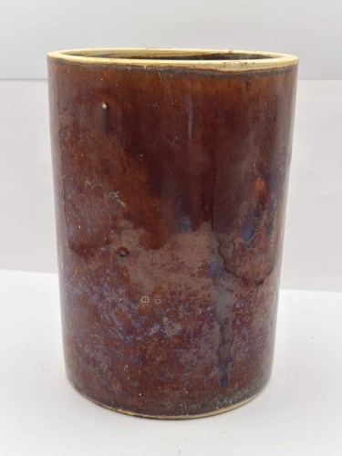 Old brown stoneware - , jar