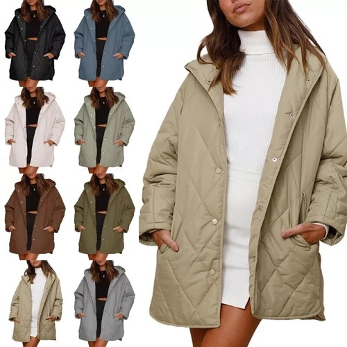 Ladies quilted jacket long - ladies,