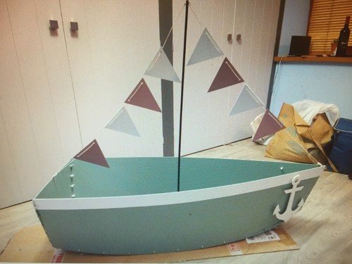 Garden boat planter wood - garden,