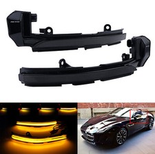 Black Lens Wing Mirror LED