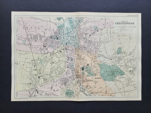 Antique 1903 large map - antique,