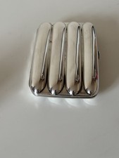 Antique Silver Gilt Edwardian Quad Cigar Cheroot Case 1902 Henry Williamson VGC