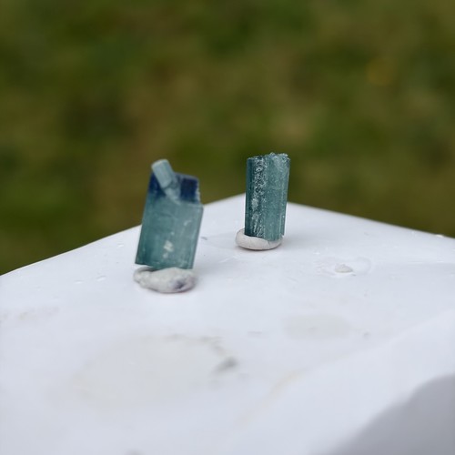Natural blue tourmaline - blue,