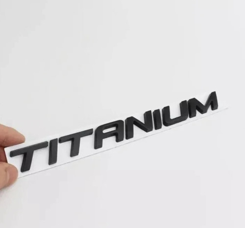 Gloss black titanium lettering - titanium,