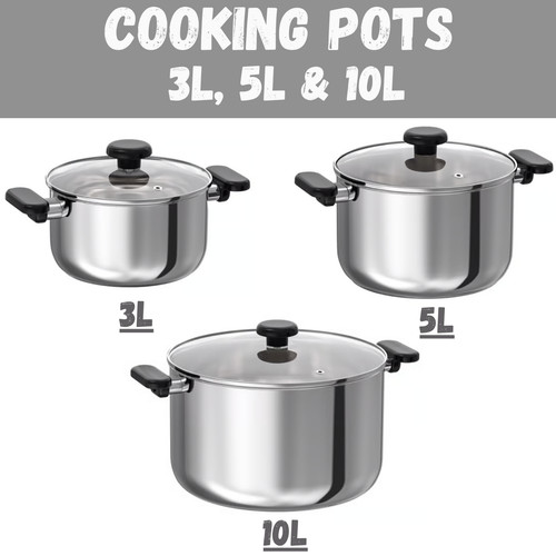 10l stainless steel - 3l,, &