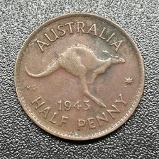 1943 - Australia - 1/2d Half