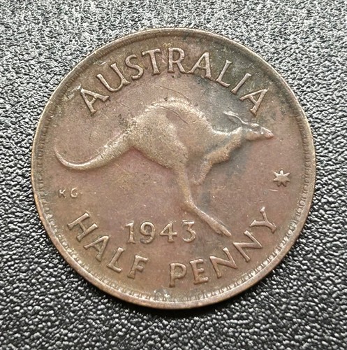 1943 australia 1 2d - -, half