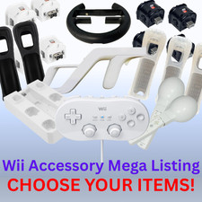 Wii Accessories Attachments Bundle Kit Controllers Joypad Cover Adapter Charging