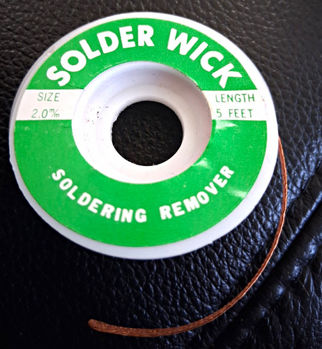 Copper solder wick desoldering - copper,