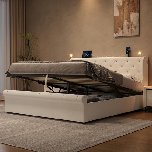 King ottoman storage bed - ottoman,