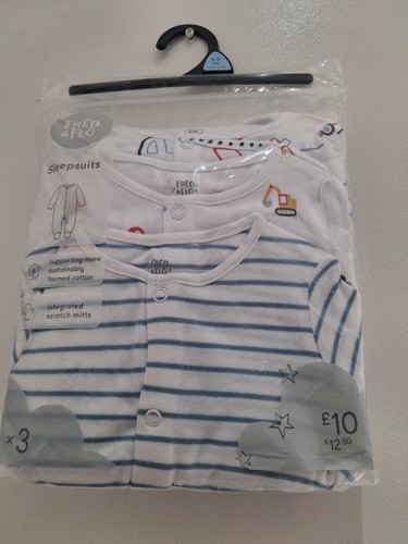 Fred flo pack sleepsuits - 3-pack,