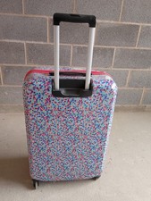 Revelation Large Zipped Floral Hard Shell 4 Wheels Suitcase Luggage