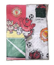 Manchester United Football Club Fred The Red Curtains 66 X 72" Vintage 90s NEW