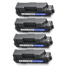 4 Black Toner Cartridge For Kyocera ECOSYS P2040dn P2040dw TK1160