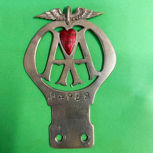 Red heart motor cycle - heart, badge