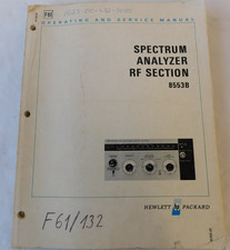 HP8553B Spectrum Analyzer RF Section HP Operation And Service Manual [RD1D]