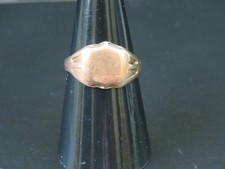Vintage 9 Carat Gold Gent's Signet Ring - Size M