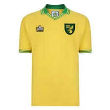 Norwich City 1978 Admiral Retro Football Shirt 100% COTTON Men's
