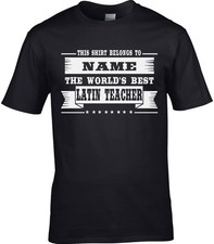 Latin Teacher Mens Personalised T-Shirt Language School Lecturer Classics Gift