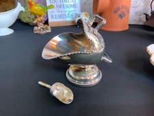 Silver Plate Scuttle Sugar