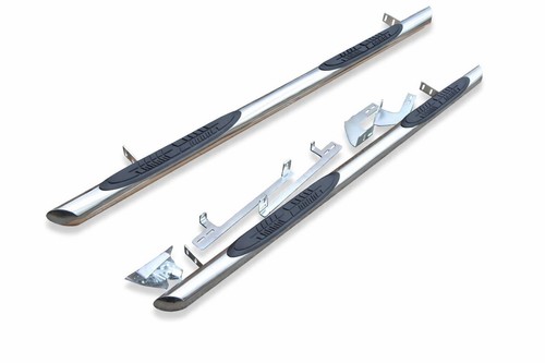 Chrome stainless side bars - 3",