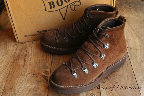 Viberg brown suede derby boots - suede,