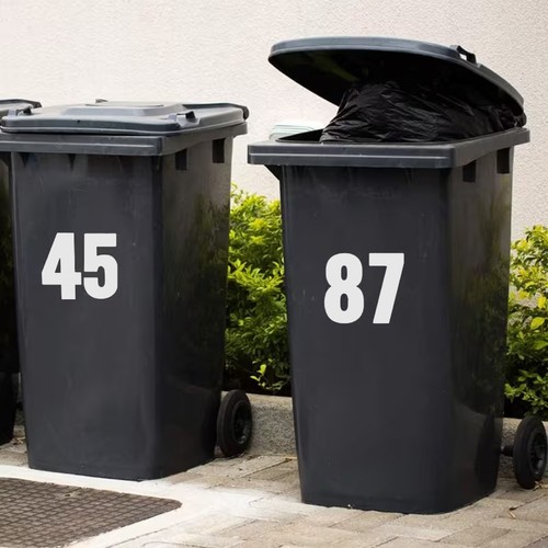 Reflective trash can - trash,