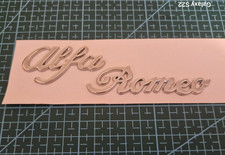 Alfa Romeo METAL EMBLEM SCRIPT CAR badge chrome boot Giulietta 156 MT0 ALFA