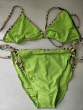 Burberry Swimsuit Green Bikini