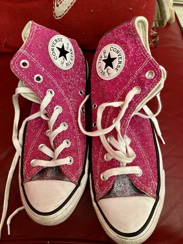 Converse pink glitter - converse, high